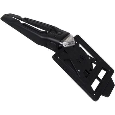 Motorfiets kentekenhouder 60° met LED-lamp Rtech