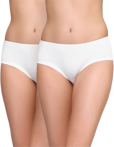 Bellivalini Dames Slip Onderbroek – Katoen – Wit (2Pack) – S – BLV-DA-36-2P