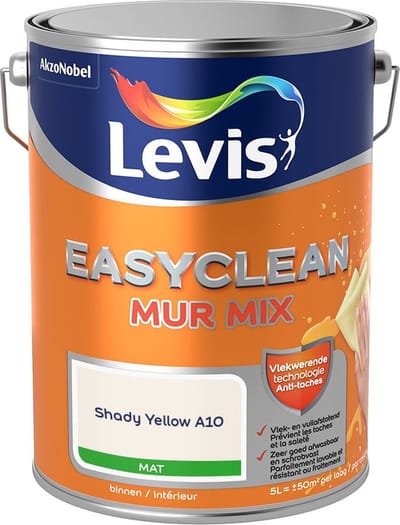 Levis - Easyclean Mur Mat Mix - Shady Yellow A10 - Mengverf - 5 L