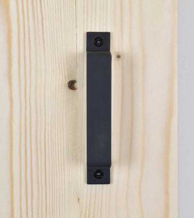 Barnwoodweb Sherwood Deurgreep - Zwart Metaal - Industriële Stijl - 163x25x37mm - Inclusief Montagekit