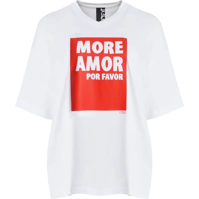 Katoenen dames-T-shirt Mat Fashion More Amor