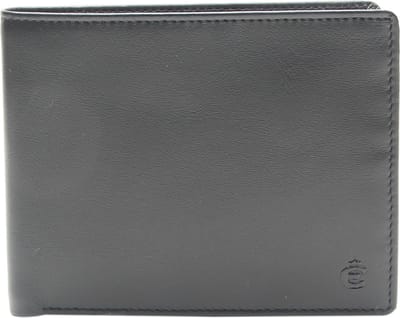 Esquire Portemonnee Slim Wallet Black Zwart