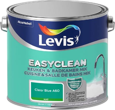 Levis - Easyclean Keuken & Badkamer Mix - Clear Blue A60 - Mengverf - 2,5 L