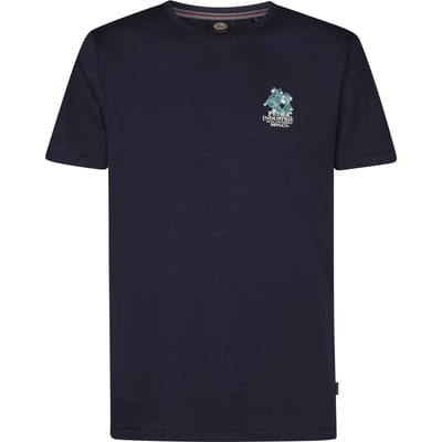 Petrol Industries - Heren Logo T-shirt Piedra - Blauw