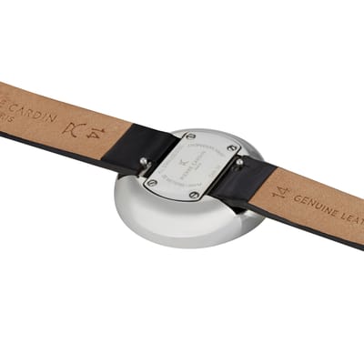 Pierre Cardin Marais CMA.0000 Horloge - Leer - Zwart - Ø 32 mm