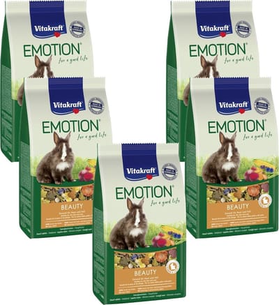 Vitakraft Emotion Beauty Selection Adult Konijn - Konijnenvoer - 5 x 1.5 kg