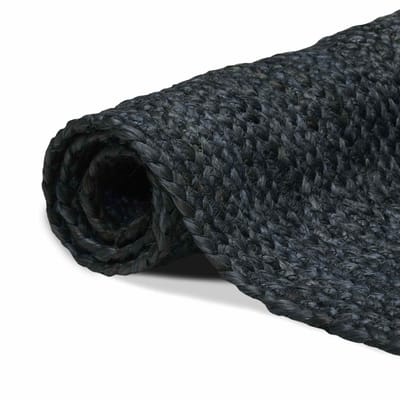 vidaXL - Gebied - Tapijt - Donkergrijs - 60 - x - 200 - cm - Jute