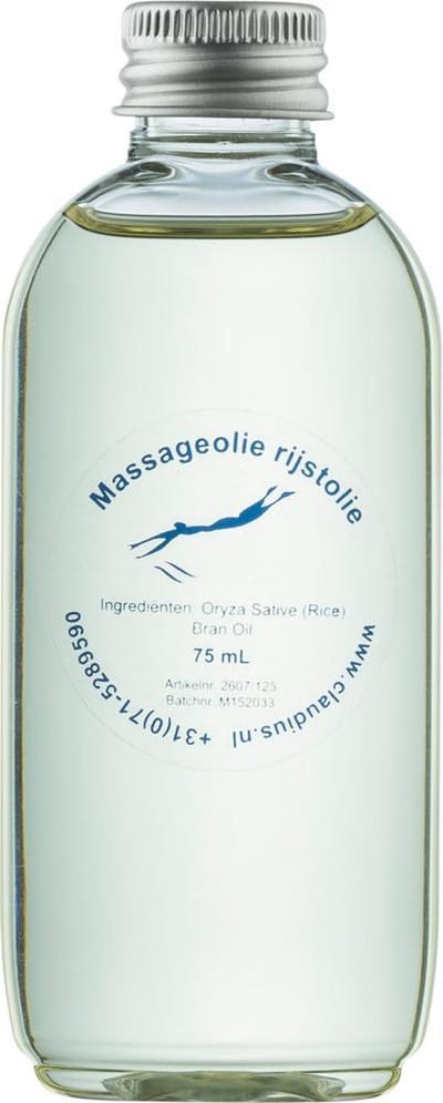 Rijstolie 75 ml met aluminium dop - 100% natuurlijk en koud geperst - goed voor huid, haar en lichaam