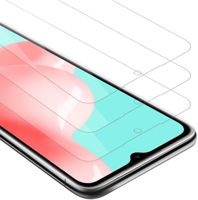 Cadorabo 3x Screenprotector geschikt voor Samsung Galaxy A72 4G / 5G - Beschermende Pantser Film in KRISTALHELDER - Getemperd (Tempered) Display beschermend glas in 9H hardheid met 3D Touch