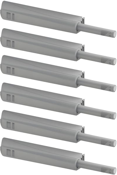 Dailygoods- Deurslot Hoogwaardige Vergrendeling - Kastdeur/Keukenkast - Automatische Springflap - Onzichtbare/Zichtbare Montage - Pack van 6 Stuks - Sterke Veren - Kastvergrendeling