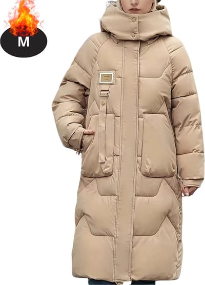 Livano Winterjas - Parka - Dames - Winter - Jas - Volwassen - Stijlvol - Khaki - M
