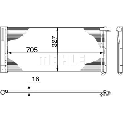 Condensator, airconditioner MAHLE AC 425 000S