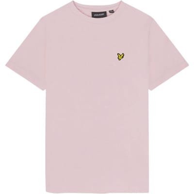 Lyle & Scott Plain T-shirt Polo's & T-shirts Jongens - Polo shirt - Lichtroze - Maat 134/140