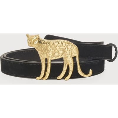 Fabienne Chapot Leopard Buckle Belt Black Maat: 105 | Riemen Outlet | Dames | Zwart