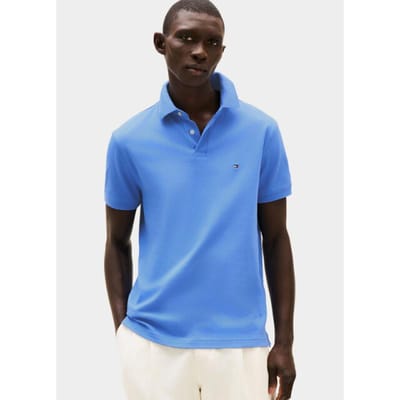 Tommy Hilfiger 1985 Regular Polo - heren poloshirt - middenblauw