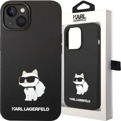 Karl Lagerfeld Silicone Choupette case for iPhone 14 Plus - black