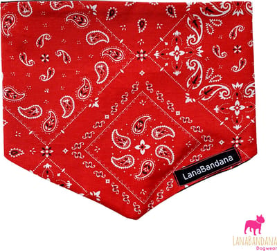 LanaBandana Dogwear - Hondenbandana - Knoopbandana - Boerenzakdoek - Boerenzakdoekbandana - Dogbandana maat S
