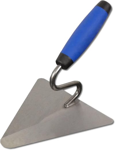 Kleine Metseltroffel - Stalen Kelle - Precisie Metselwerk - Gehard Stalen Blad - 160x140mm - Grijs