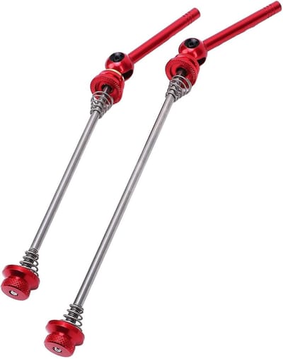 Fietswiel Snelspanners - Reserveonderdelen Set - Fietsen Onderhoud - Lichtgewicht Legering - 2 Stuks - Zwart