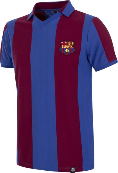 COPA - FC Barcelona 1980/81 - Retro Voetbalshirt - Heren - Blauw - Rood - XXL