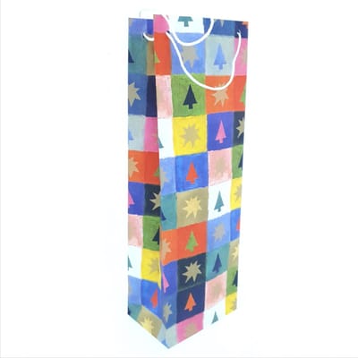 Luxe Tas voor flessen - Cadeau Tas – Fles tas - Kerst - Kersttas – 10 Stuks - 36x12x8 cm