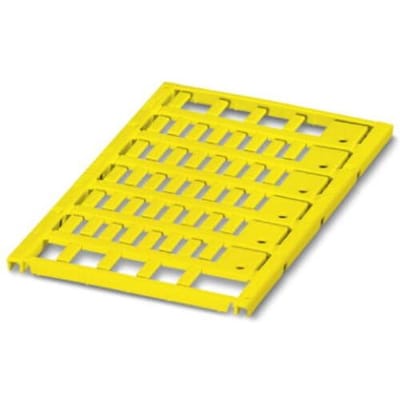 Phoenix Contact 0819385 UC-WMT (10X4) YE Kabelmarkeringdrager Montagemethode: Schuiven Markeringsvlak: 10 x 4 mm Geel Aantal markeringen: 480 10 stuk(s)