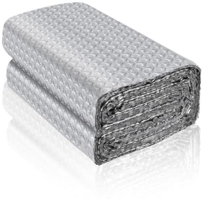 Reflecterende Isolatiefolie - Aluminium - 4,5 m x 120 cm - Warmte Reflecterend en Geluidsisolerend - Voor Huis en Voertuig