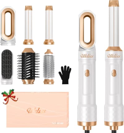 Veelzijdige 6-in-1 Haarstyler Set met F oumborstel en F ouhnijzer