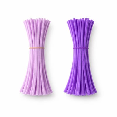 Pijpenragers Chenilledraad - 100 Stuks - Paars Mix - 30 cm - Kasey