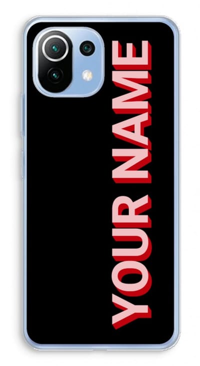 Gepersonaliseerd - Case Company® - Hoesje geschikt voor Xiaomi Mi 11 Lite hoesje - Namecase - Soft Cover Telefoonhoesje - Bescherming aan alle Kanten en Schermrand
