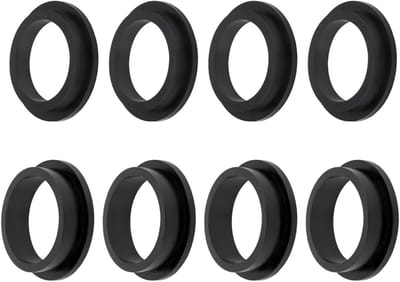 L-vormige O-ringpakking voor zwembad zandfilterpompen - Rubber vervangingsgasket voor Intex zandfilterpomp (8 stuks)