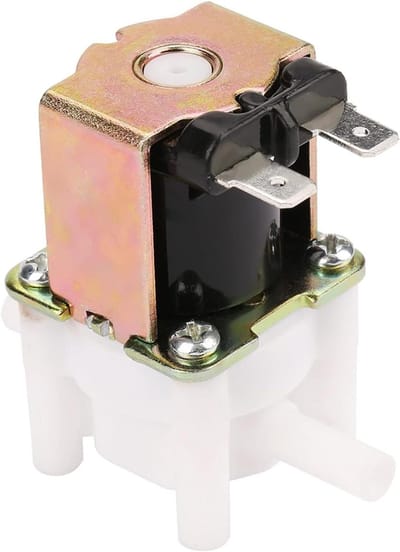 Solenoid Klep - Waterklep Elektrisch - Waterstroom Regelen - Normaal Gesloten - 12V - Zwart