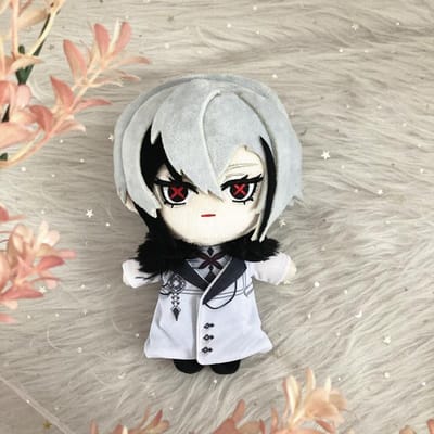 20cm Spel Genshin Impact Arlecchino Pluche Pop Kussens Cosplay Cartoon Rekwisieten Accessoires Volwassenen Kinderen Kerstcadeaus 20cm gray