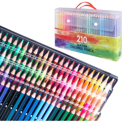 120/150/180/210 Professionele Kunstenaar Aquarel Potloden Set Wateroplosbare Kleurpotloden voor School 210 Colors