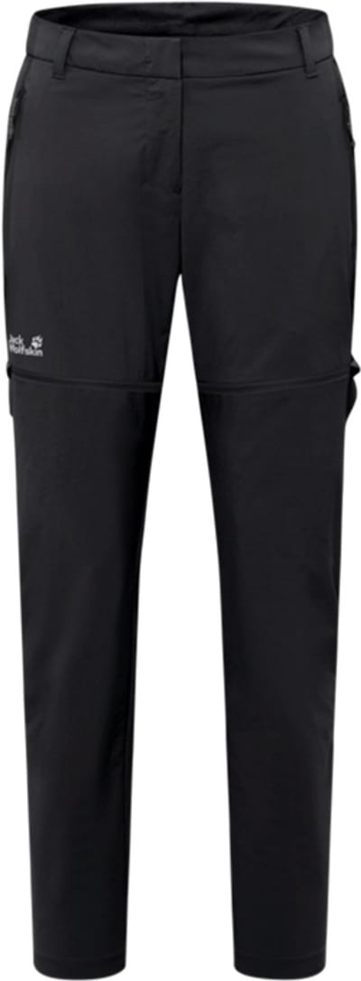 Jack Wolfskin Hikeout Zip Off Pants Women - Afritsbroek - Dames - Zwart - Maat 40