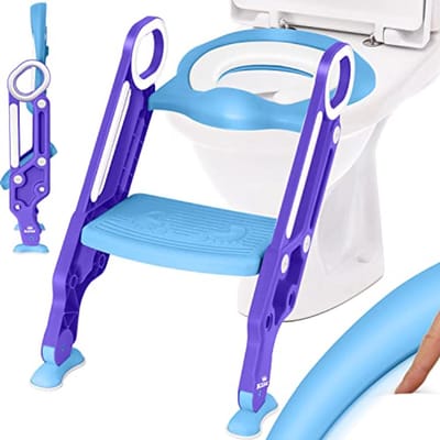 Toiletbril met Trap voor Kinderen - Verstelbaar, Comfortabel en Opvouwbaar
