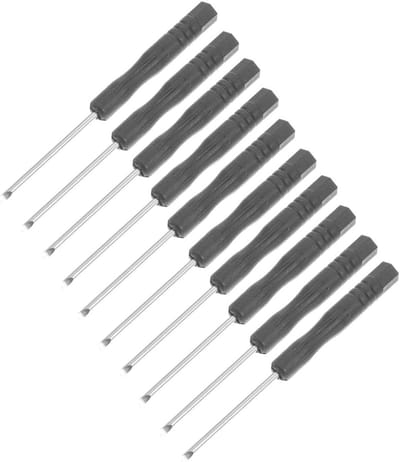 Schroevendraaier Set - Precisie Schroevendraaier Platkop - Apparaten Repareren - Ergonomische Antislip Handgreep - 50 Stuks - Zwart