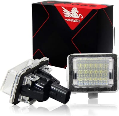 LED Kentekenverlichting - Nummerplaatverlichting - Voertuigverlichting - 18 SMD LED's per lamp - 11.9x9.2x4.7 cm - Wit