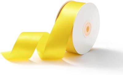 Geel Satijnen Cadeau Ribbon van 38mm x 23m voor Trouwen, Cadeauverpakkingen en Creatieve Projecten