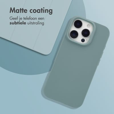 imoshion Hoesje - Geschikt voor Apple iPhone 16 Pro - Color Backcover - Pine Green