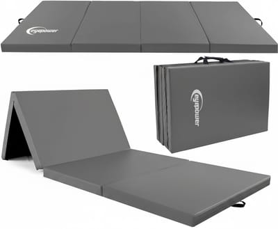 eyepower Opvouwbare Turnmat 180x60x5 cm Dik - Gym Mat voor Thuisgebruik - Veilige Gymnastiek Onderlegger voor Kinderen Fitness en Turnen - Schokdempend Sport Vloermat voor Training