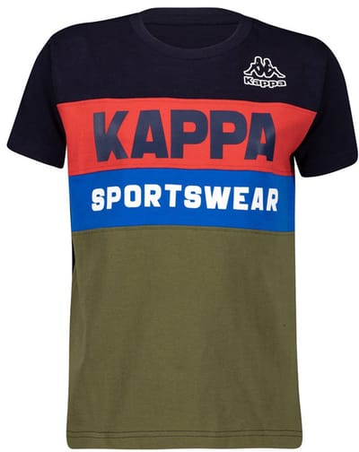 Kappa 8036m00058 T-shirt Met Korte Mouwen Blauw 12 Years Kinderen