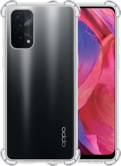 Hoesje - Geschikt voor OPPO A54 5G - Sterk & Shockproof - Siliconen Case - Back Cover - Telefoon Hoes Shock Proof - Telefoonhoesjes - Transparant