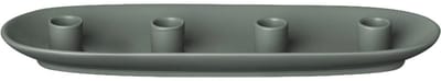 Vela Kandelaar Agave Green Ovaal | Groen | Stoneware