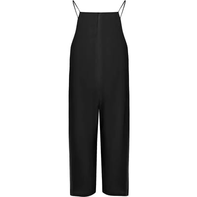 Minimalistische Lijnenmix Met Dunne Bandjes Dames Jumpsuit Mat Fashion