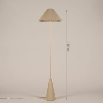 Lumidora Vloerlamp 75656 - CELINE - E27 - Beige - Zand - Metaal