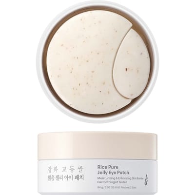Thank You Farmer Rice Pure Jelly Hydrogel Brightening Eye Patches
