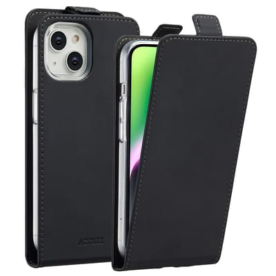 Accezz Hoesje - Geschikt voor Apple iPhone 14 - Flipcase - Zwart