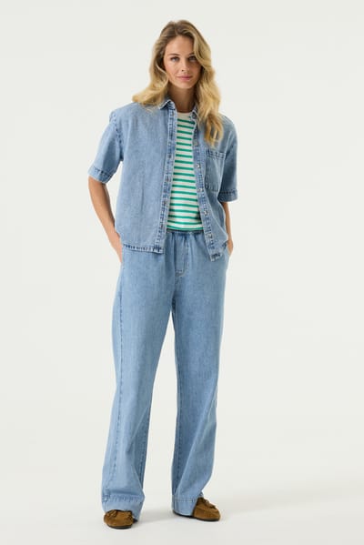 Tripper jeans wide fit indigo fade