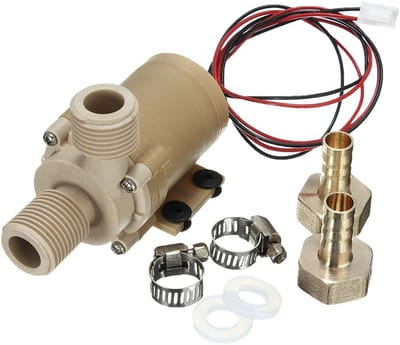 Krachtige DC Waterpomp 12V/24V Stil Borstelloos voor Warm Water Circulatie